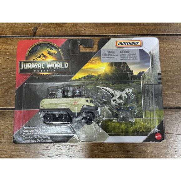 JURASSIC WORLD Rebirth Giganotosaurus Loader & Velociraptor Blue & Atrociraptor - Picture 2 of 4